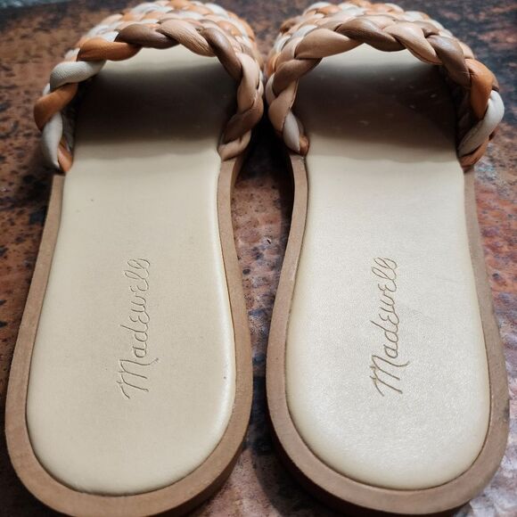 Madewell 'The Suzi' Slide Sandal in Multi Woven Leather                      360 - Picture 11 of 14